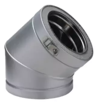 COUDE 45° Diam180 - INOX GALVA